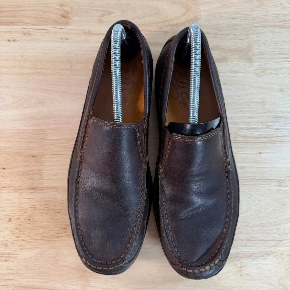 Sperry Gold Cup Loafers Men's Dark Brown Leather Slip-On Round Toe Casual - 9M